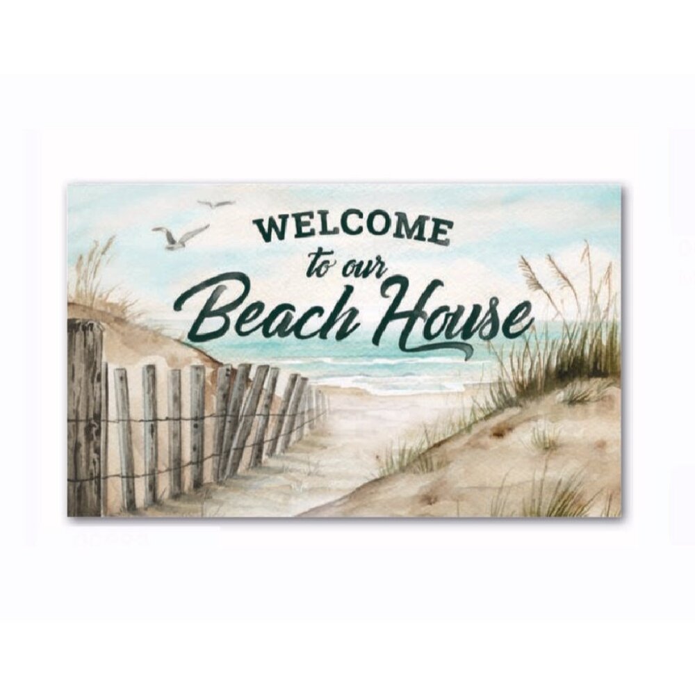 Welcome To Our Beach House Floormat - NEW Fast Ship